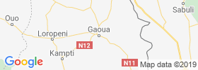 Gaoua map